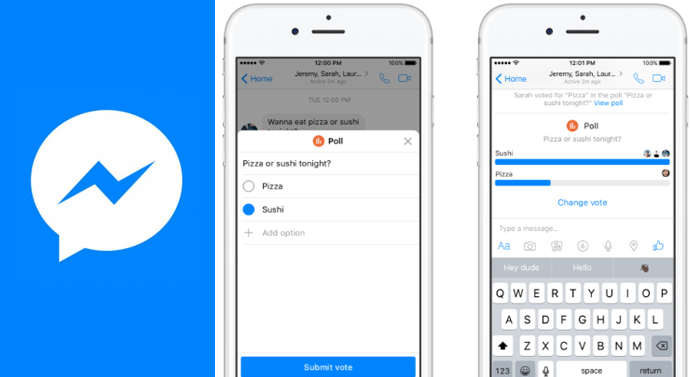 Facebook Messenger met en place des sondages