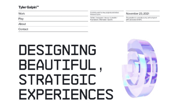 Glassmorphism design