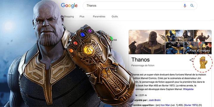 Nouvelle astuce Google découverte grâce au dernier volet d’Avengers